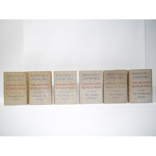 5256 - Winston Churchill: 'The Second World War', London, Cassell, 1948-54, 1st edition, 6 volumes, some ti... 