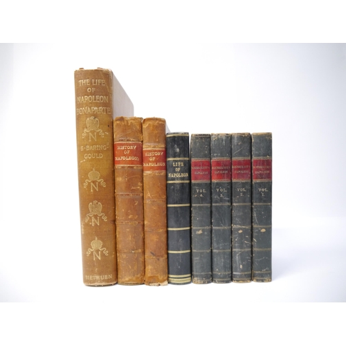 5264 - (Napoleon Bonaparte) A collection of 8 various volumes relating to Napoleon Bonaparte, including M. ... 