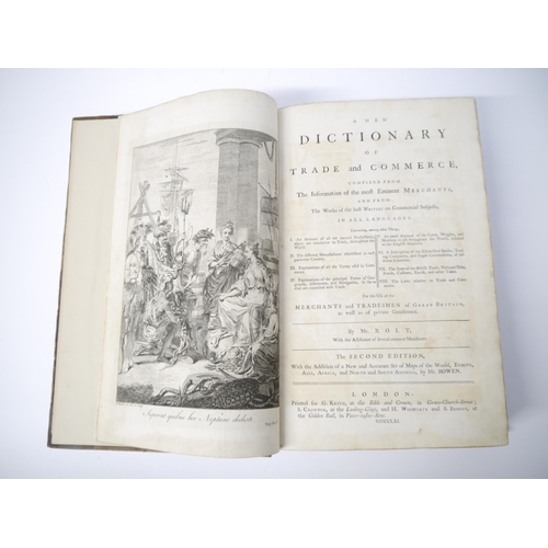 5266 - Richard Rolt: 'A new Dictionary of Trade and Commerce, Compiled From the Information of the Most Emi... 