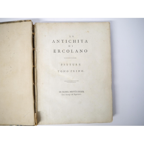 5278 - (Ancient Rome, Herculaneum, Vesuvius.) Tommaso Piroli: 'Le Antichita di Ercolano. Pitture. Tomo Prim... 