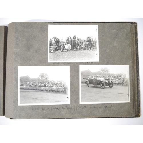 5298 - (Edward VIII Prince of Wales Royal Visit Kenya.) A snapshot photograph album containing 60 monochrom... 