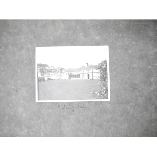 5298 - (Edward VIII Prince of Wales Royal Visit Kenya.) A snapshot photograph album containing 60 monochrom... 