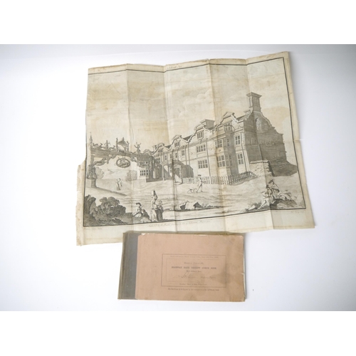 5336 - A folding engraving of Scole Inn by Joshua Kirby, 1840, 35 x 46cm, together with a Scole Highway Rat... 