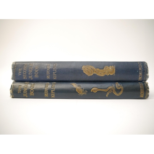 5049 - Rudyard Kipling, 2 titles: 'The Jungle Book', London, Macmillan, 1894, 1st edition, engraved frontis... 