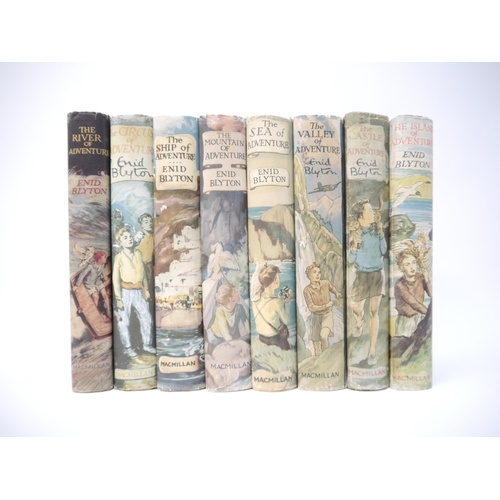 5058 - Enid Blyton, 'The Adventure Series', complete set of the eight children's mystery novels, all 1st ed... 