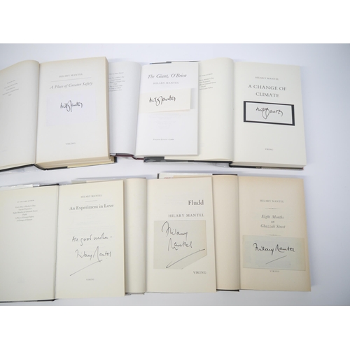 5115 - Hilary Mantel, her complete works volumes 1-8, all signed UK first editions, first impressions of he... 