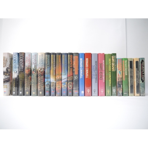 5191 - Bernard Cornwell, Sharpe Novels, a near complete set of Cornwell's Sharpe Novels, 22 (of 23 volumes)... 