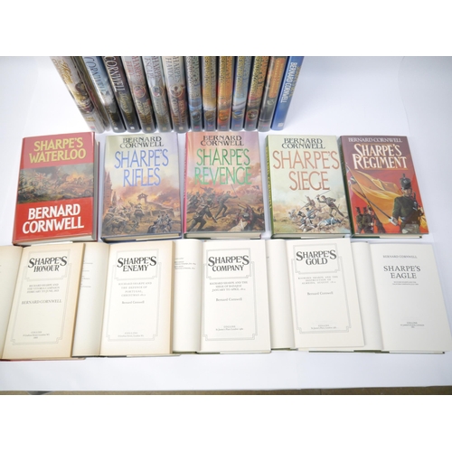 5191 - Bernard Cornwell, Sharpe Novels, a near complete set of Cornwell's Sharpe Novels, 22 (of 23 volumes)... 