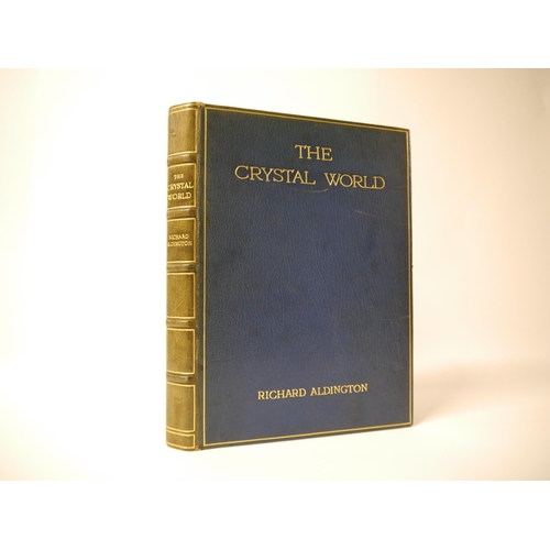 5205 - (Fine Binding.) Richard Aldington: 'The Crystal World', London, Heinemann, 1937, 1st edition, finely... 