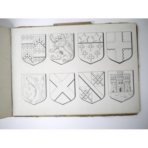 5224 - (Heraldry.) A circa late C19th/early C20th album containing examples of finely executed manuscript p... 