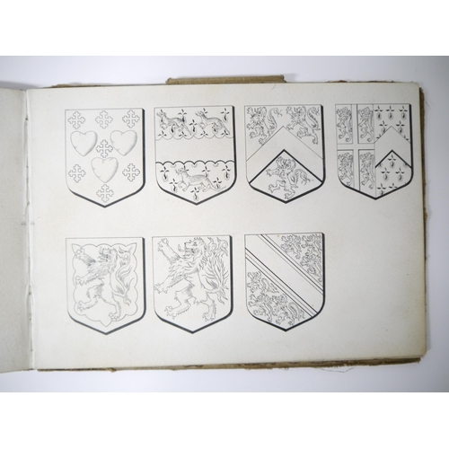 5224 - (Heraldry.) A circa late C19th/early C20th album containing examples of finely executed manuscript p... 