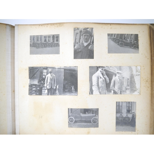 5235 - (Motor Racing, Grand Prix Sunbeams.) An early 20th Century photograph album containing 50+ mounted p... 