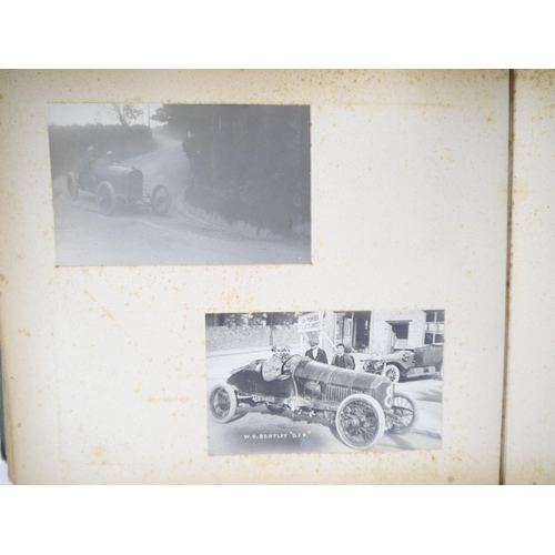 5235 - (Motor Racing, Grand Prix Sunbeams.) An early 20th Century photograph album containing 50+ mounted p... 