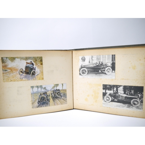 5235 - (Motor Racing, Grand Prix Sunbeams.) An early 20th Century photograph album containing 50+ mounted p... 