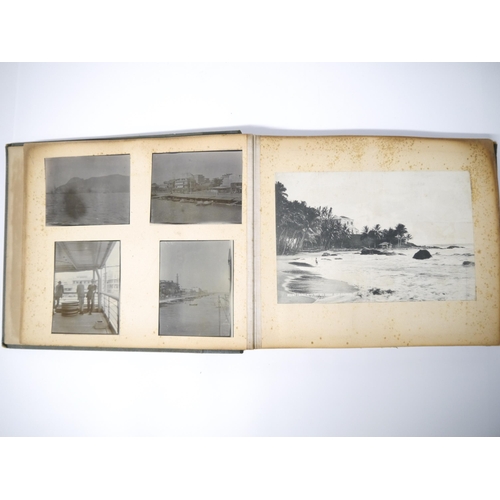 5235 - (Motor Racing, Grand Prix Sunbeams.) An early 20th Century photograph album containing 50+ mounted p... 