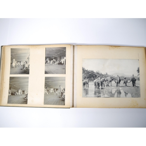 5235 - (Motor Racing, Grand Prix Sunbeams.) An early 20th Century photograph album containing 50+ mounted p... 