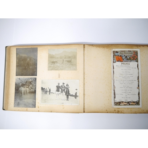 5235 - (Motor Racing, Grand Prix Sunbeams.) An early 20th Century photograph album containing 50+ mounted p... 