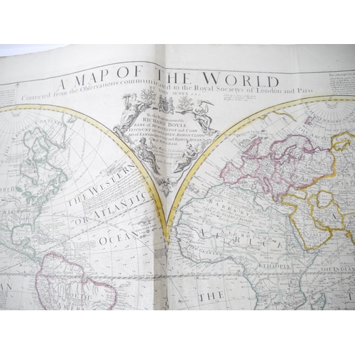 5277 - (Atlas.) John Senex, an untitled early to mid 18th Century atlas, 32 maps, comprising uncoloured eng... 