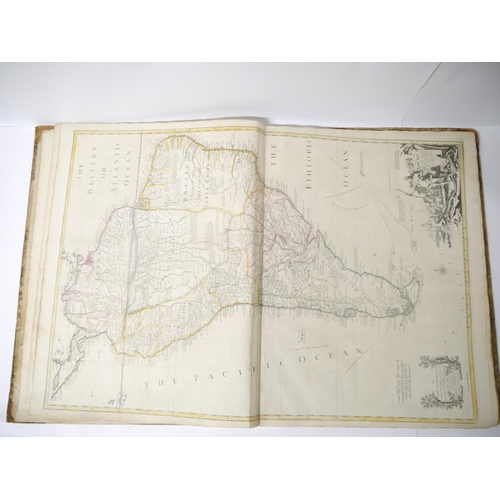 5277 - (Atlas.) John Senex, an untitled early to mid 18th Century atlas, 32 maps, comprising uncoloured eng... 