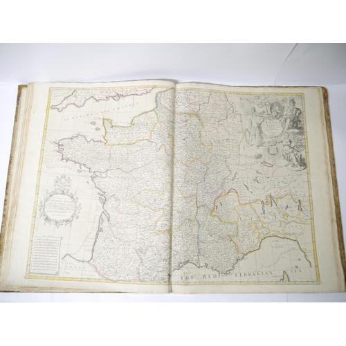 5277 - (Atlas.) John Senex, an untitled early to mid 18th Century atlas, 32 maps, comprising uncoloured eng... 