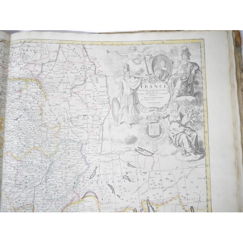 5277 - (Atlas.) John Senex, an untitled early to mid 18th Century atlas, 32 maps, comprising uncoloured eng... 