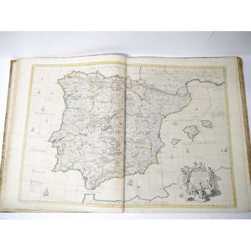 5277 - (Atlas.) John Senex, an untitled early to mid 18th Century atlas, 32 maps, comprising uncoloured eng... 