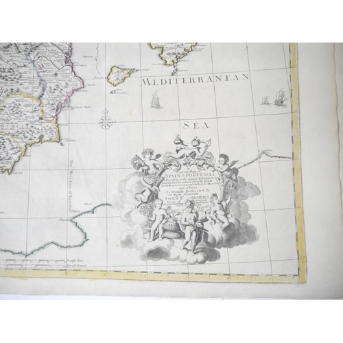 5277 - (Atlas.) John Senex, an untitled early to mid 18th Century atlas, 32 maps, comprising uncoloured eng... 