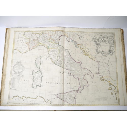 5277 - (Atlas.) John Senex, an untitled early to mid 18th Century atlas, 32 maps, comprising uncoloured eng... 