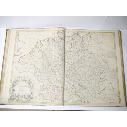 5277 - (Atlas.) John Senex, an untitled early to mid 18th Century atlas, 32 maps, comprising uncoloured eng... 