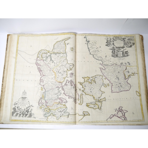 5277 - (Atlas.) John Senex, an untitled early to mid 18th Century atlas, 32 maps, comprising uncoloured eng... 