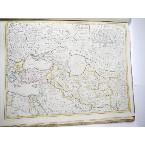 5277 - (Atlas.) John Senex, an untitled early to mid 18th Century atlas, 32 maps, comprising uncoloured eng... 