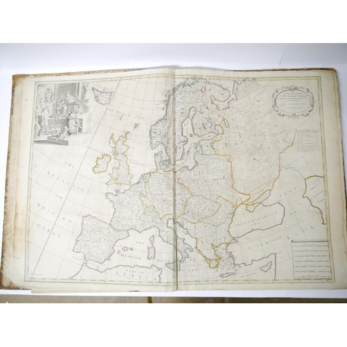 5277 - (Atlas.) John Senex, an untitled early to mid 18th Century atlas, 32 maps, comprising uncoloured eng... 