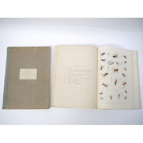 5364 - John Blackwall: 'A History of the Spiders of Great Britain and Ireland', London, Published for the R... 