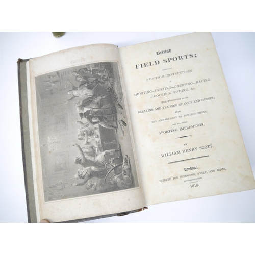 5370 - William Henry Scott: 'British Field Sports...Shooting, Hunting, Coursing, Racing, Cocking, Fishing &... 