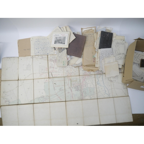 5376 - A box of assorted ephemera relating to Hawley Manor (formerly Hawley House), Sutton at Hone, near Da... 