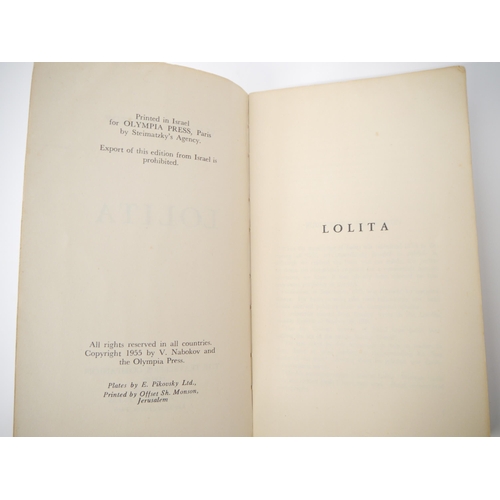 5129 - Vladimir Nabokov: 'Lolita', Jerusalem, for the Olympia Press, 1955, 1st Israeli edition, original gr... 