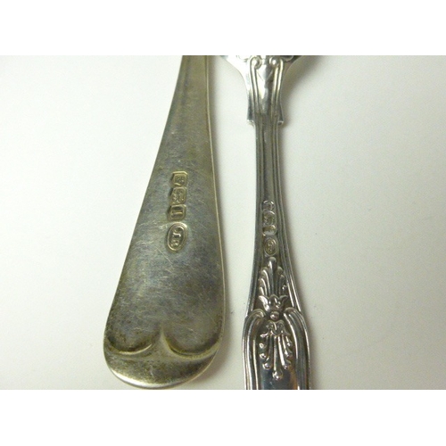 7118 - A John Round & Son silver serving spoon, Sheffield 1928 and three John Round 