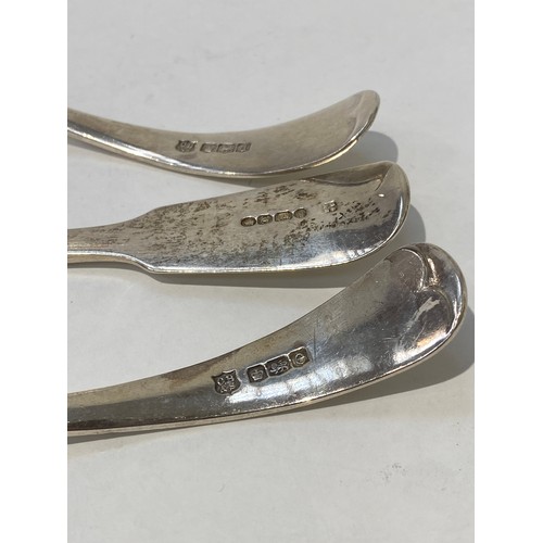 7097 - Three silver ladles, two by Cooper Brothers and Sons Ltd, Sheffield 1921 & 1922, and a Victorian exa... 