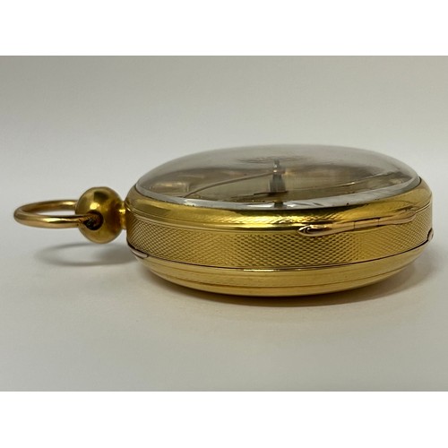 5042 - HAMLEY OF DUKE STREET, ST. JAMES': A circa 1820 18ct gold open-faced pocket watch, fusee-driven move... 