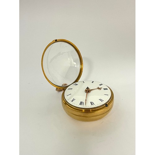 5058 - HENRY JENKINS OF LONDON: An 18th Century gold pair cased open-faced pocket watch, chain fusee moveme... 