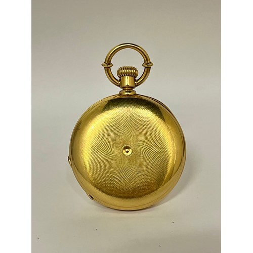 5067 - J. ALFRED JURGENSEN: A late 19th Century 18ct gold full hunter pocket watch, Swiss movement, movemen... 