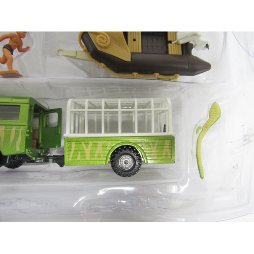 9430 - A boxed Corgi Toys Tarzan Gift Set 36, comprising Jungle Land Rover and animal trailer, dinghy on tr... 