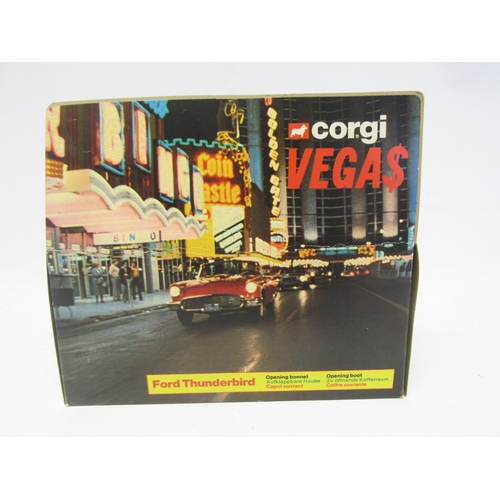 9435 - A Corgi diecast 348 Vegas Ford Thunderbird with plastic Dan Tanna figure, housed in original striped... 