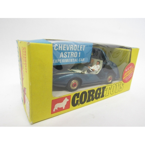 9423 - Two boxed Corgi Toys diecast model vehicles to include 347 Chevrolet Astro 1 in metallic blue with r... 