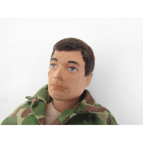 9217 - Four vintage Palitoy Action Man figures (some replaced hands, one missing hand), with a quantity of ... 