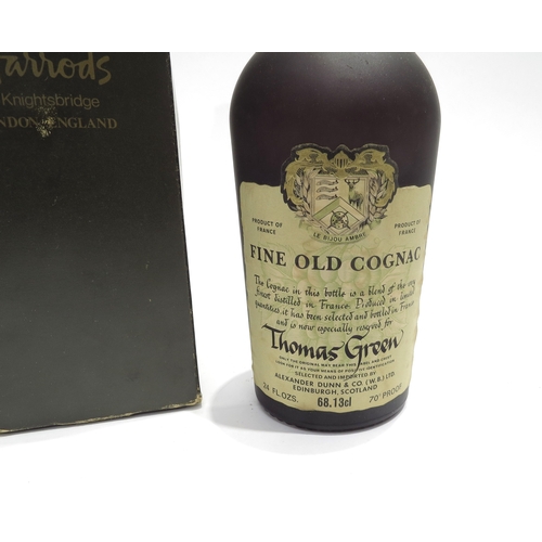 8044 - Circa 1960s Alexander Dunn and Co Le Bijou Ambre Fine Old Cognac specially reserved for Thomas Green... 