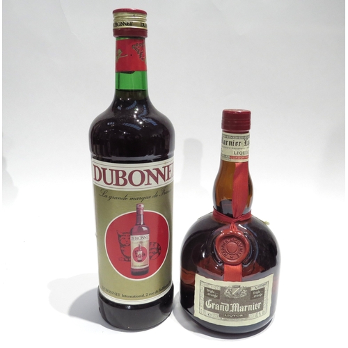 8300 - Grand Marnier Cordon Rouge Liquor 70cl, Dubonnet 100cl (2)