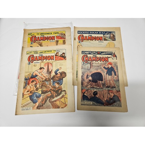 9034 - A group of vintage 1940s/50s comics to include 'Dandy', 'Beano', and 'The Champion and Triumph' incl... 