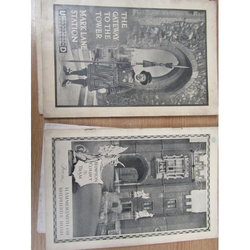 5226 - A packet of assorted early 20th Century London Underground, LGOC, and railway booklets & ephemera, i... 