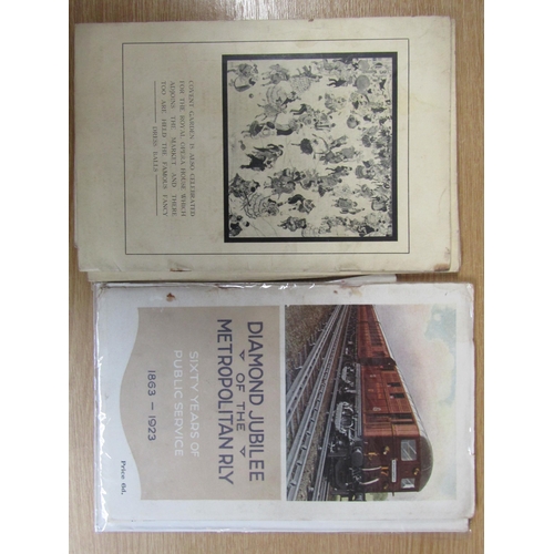 5226 - A packet of assorted early 20th Century London Underground, LGOC, and railway booklets & ephemera, i... 